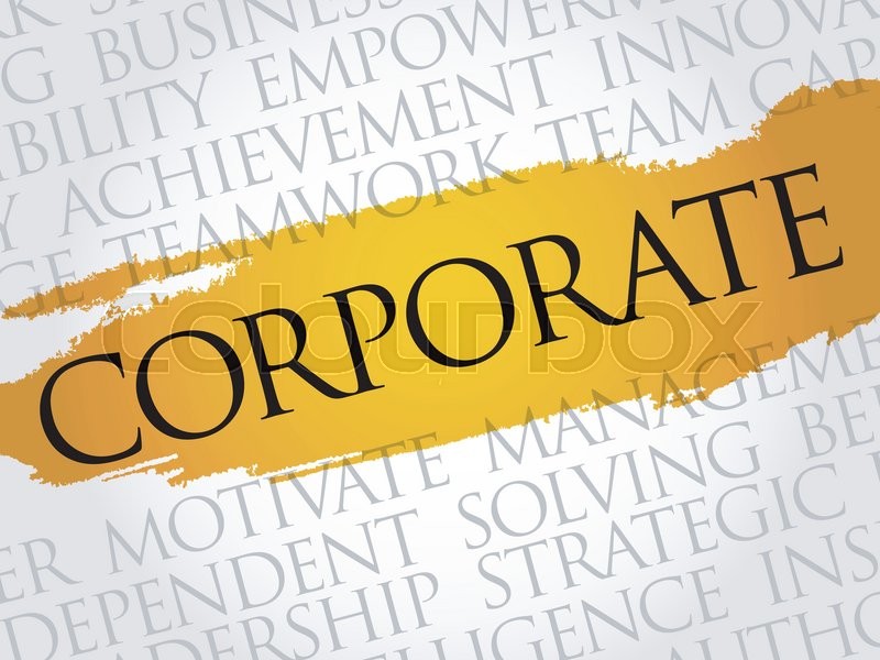 CORPORATE word cloud, business concept Stock vector Colourbox