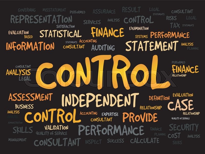 CONTROL word cloud, business concept | Stock Vector | Colourbox
