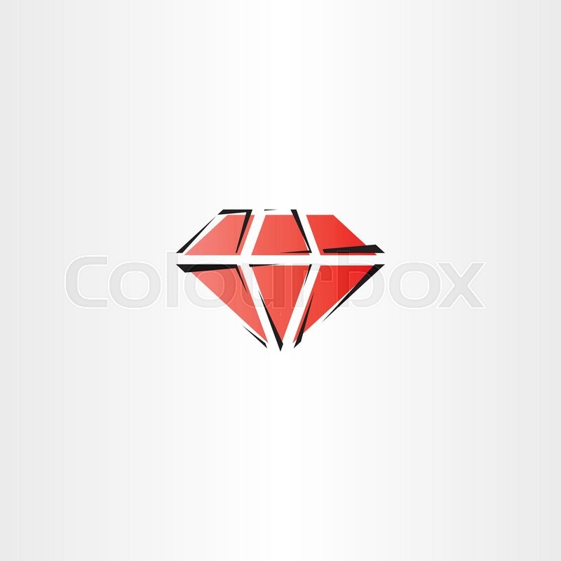red diamond vector symbol