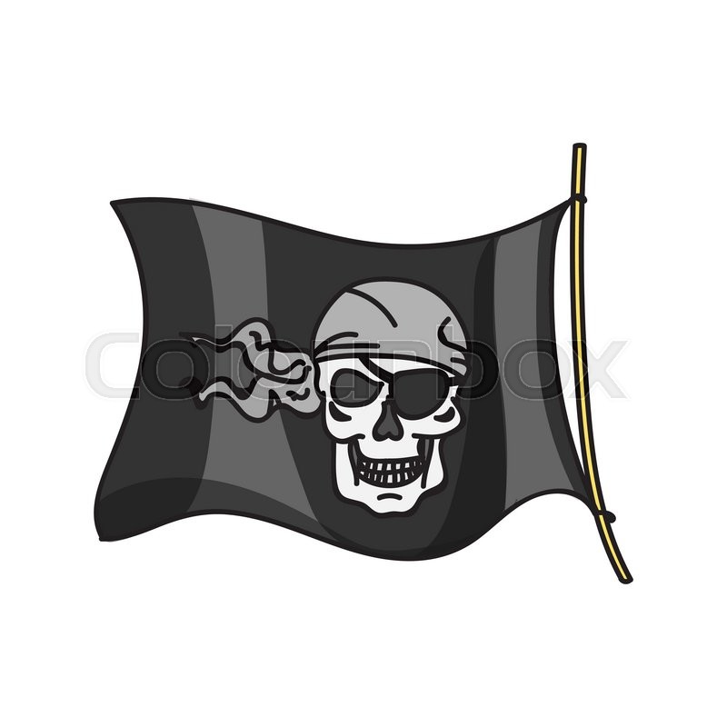 Pirate Flag Waving