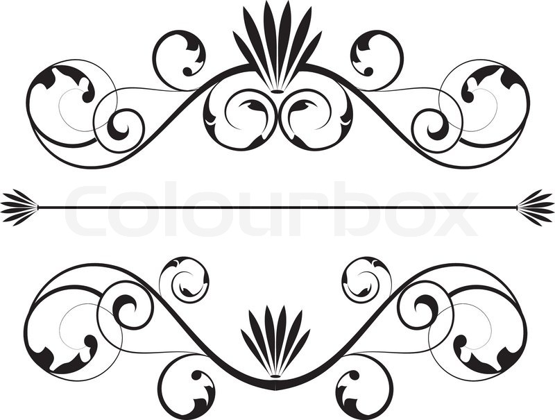 vintage frame ornament and element for decoration and design