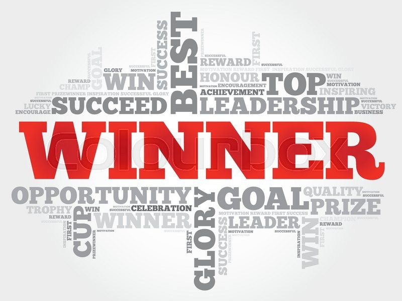 Winner word cloud, business concept Stock vector Colourbox