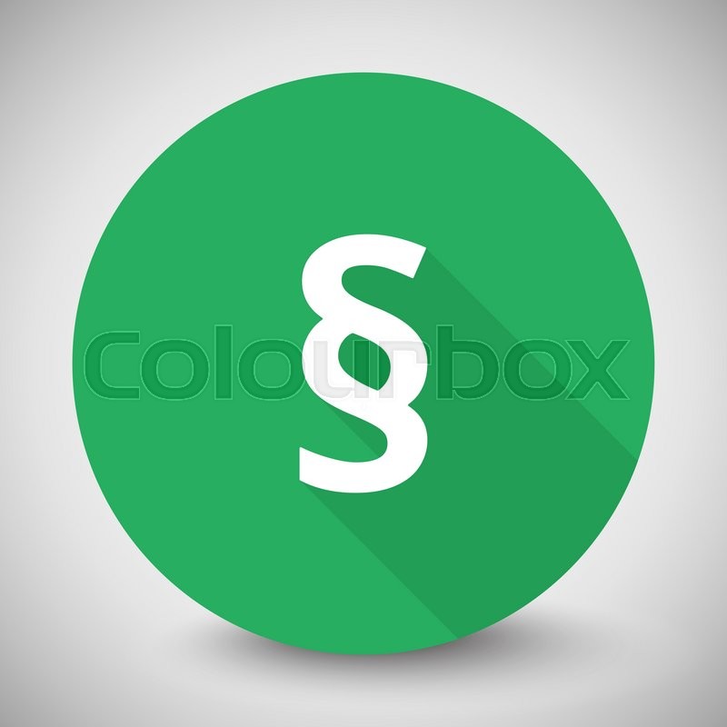 White Paragraph icon with long shadow | Stock vector | Colourbox