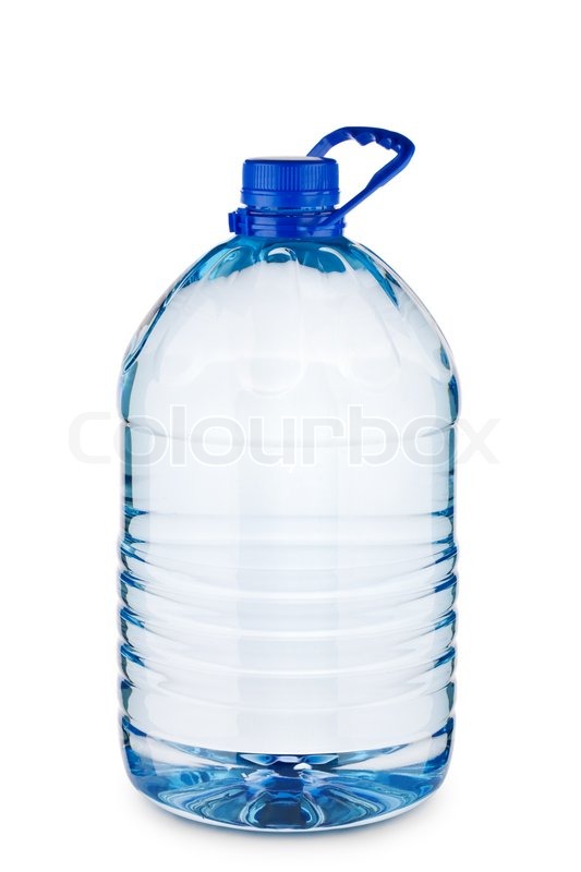 big blue bottle with