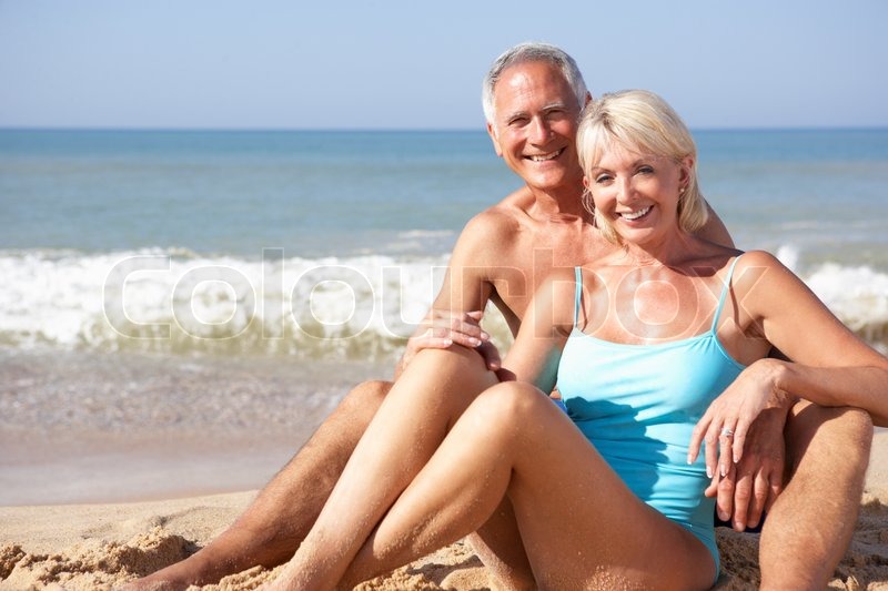 Older Couple On Beach Older Couple On Beach