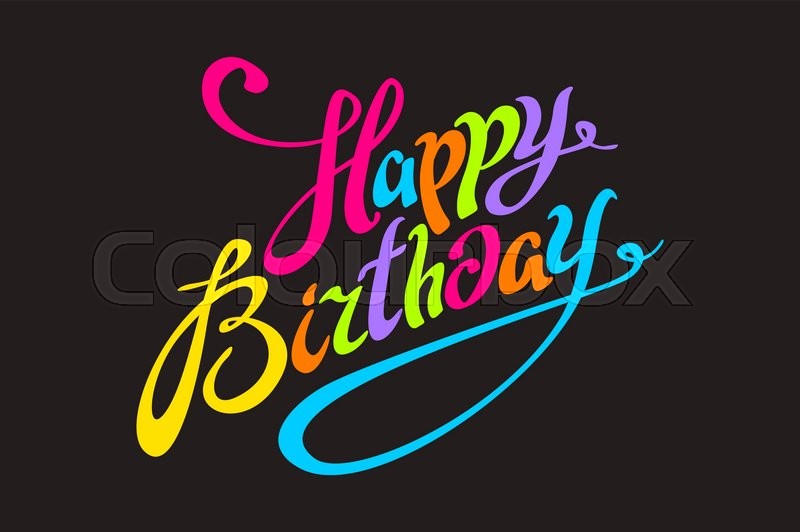 black birthday background