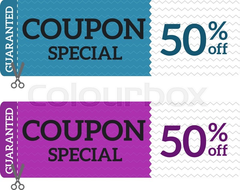 gift voucher coupon vector stock vector colourbox design gift certificate