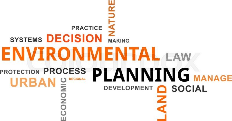 A word cloud of environmental planning ... | Stock vector | Colourbox