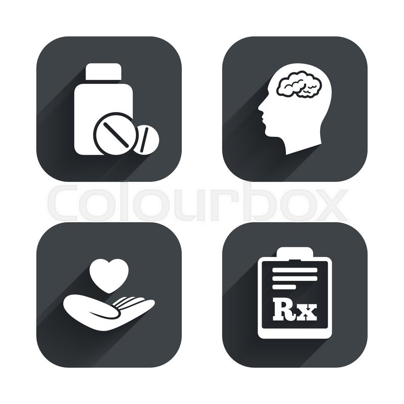 medicine icons medical tablets stock vector colourbox icons medical