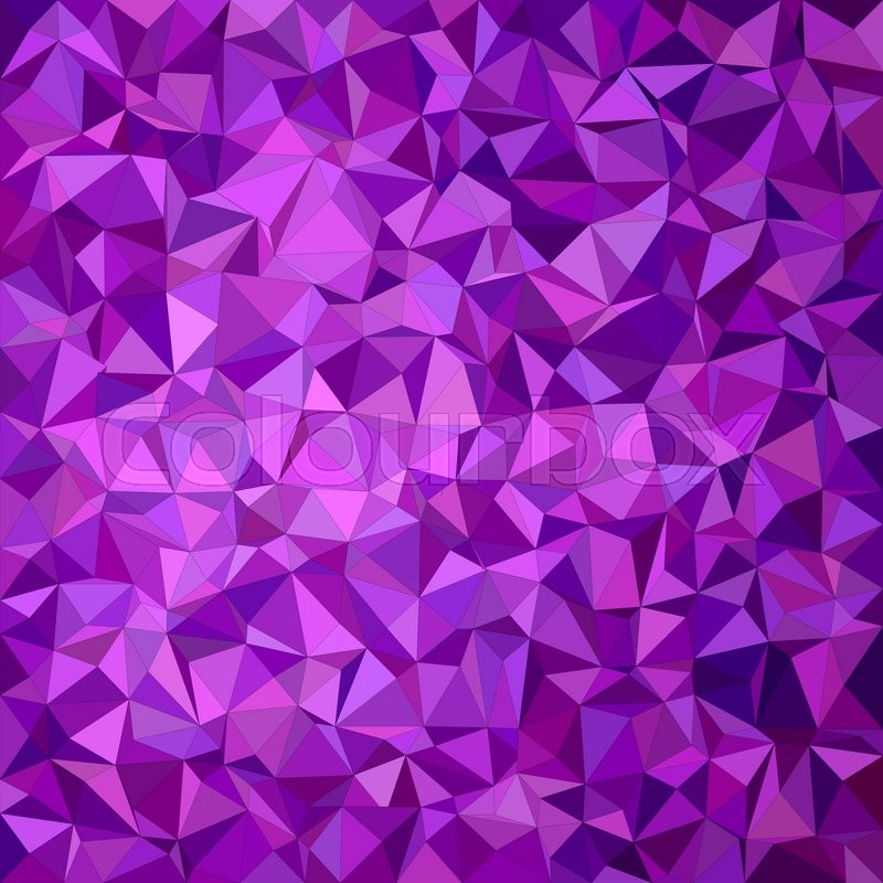 Purple irregular triangle mosaic | Stock vector | Colourbox