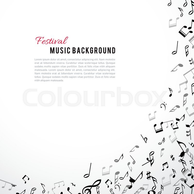 Abstract Musical Frame And Border With Stock Vector Colourbox