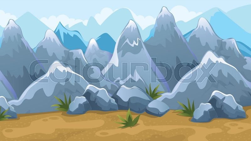 Vector Seamless Cartoon Game Stock Vector Colourbox