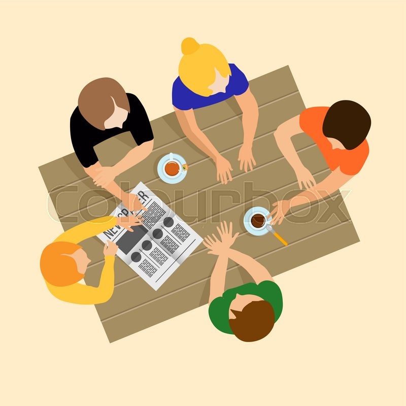 Girls Gossiping Girls Communicate Stock Vector Colourbox