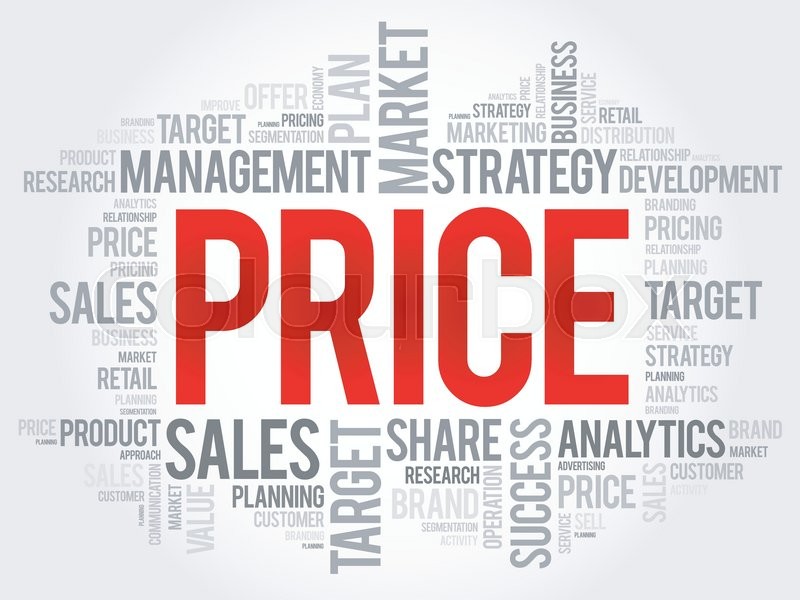 PRICE word cloud, business concept Stock vector Colourbox