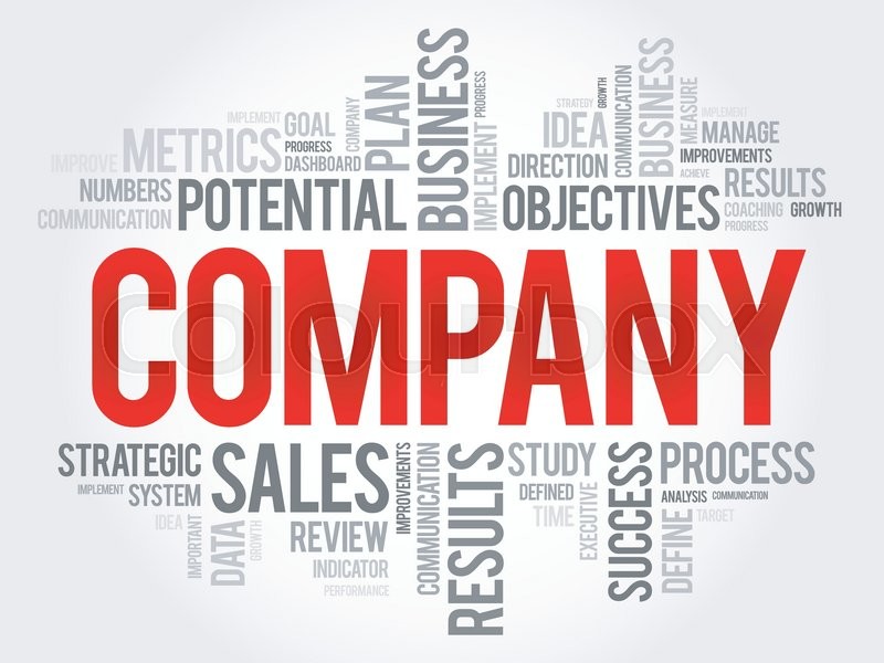 company word cloud business concept stock vector colourbox word company