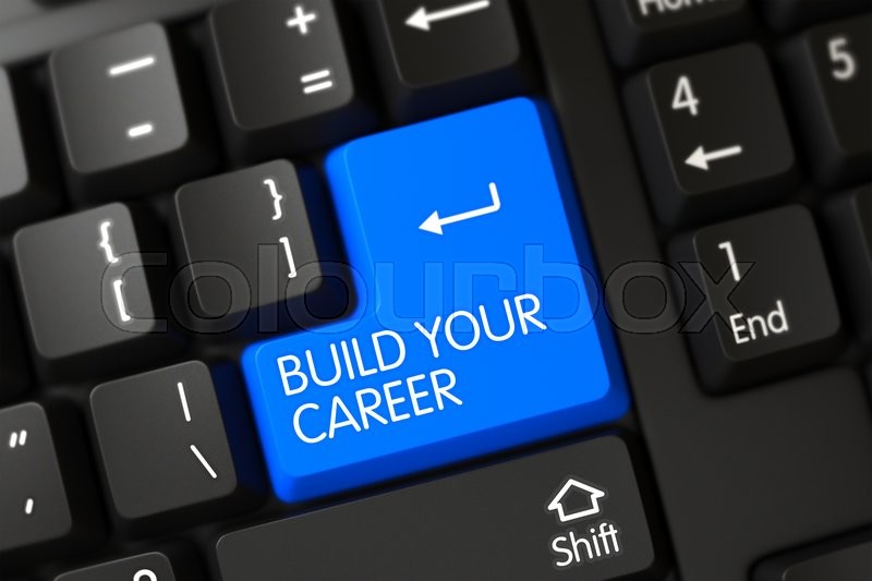 build your career button on black stock photo colourbox build your career