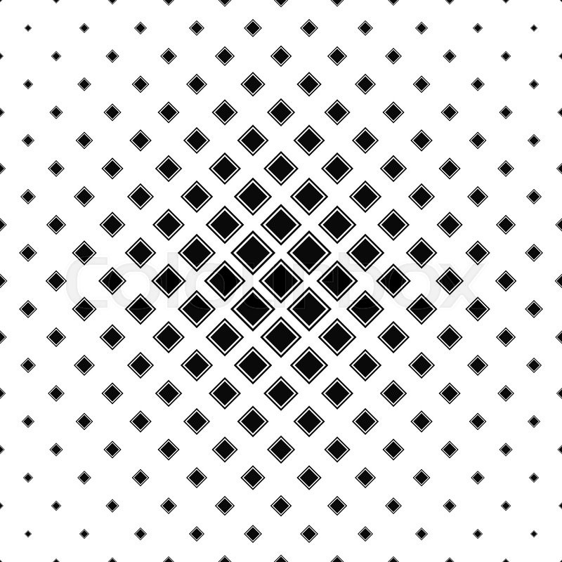 Repeating black white abstract square | Stock vector | Colourbox