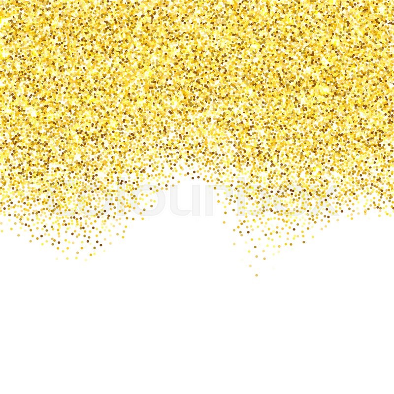 gold glitter texture border over white background christmas paper garland