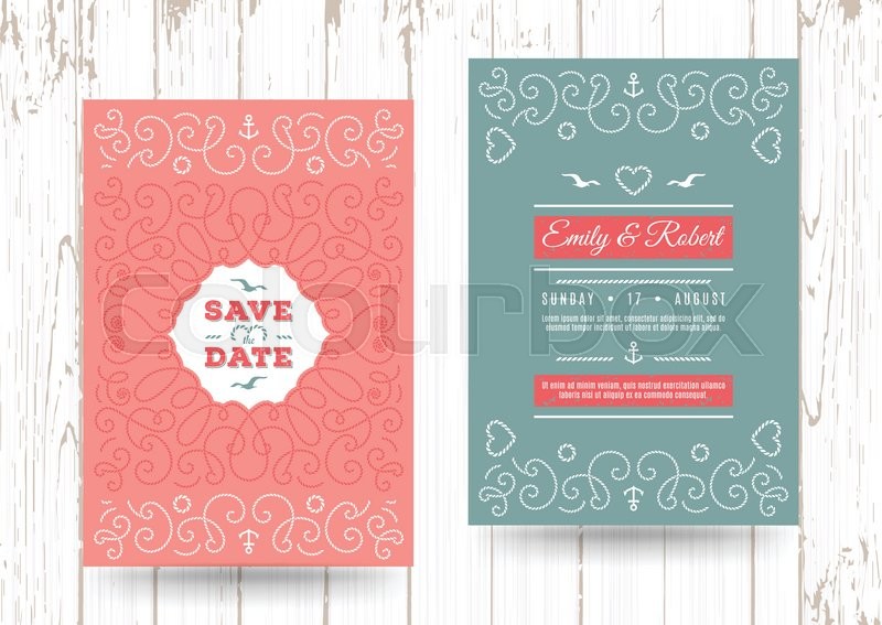 save the date cards template