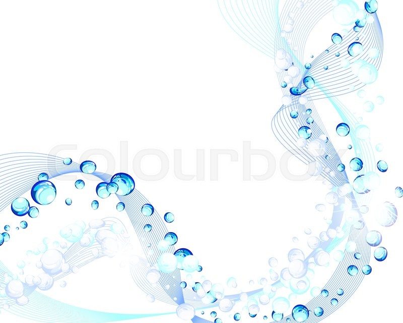 Water Lines Concept Design With | Stock vector | Colourbox