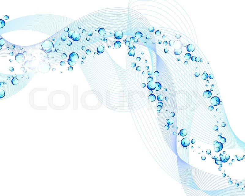 Water Lines Concept Design With | Stock vector | Colourbox