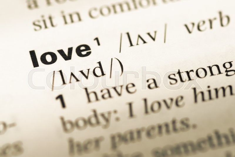Close Up Of Old English Dictionary Page With Word Love Stock Photo Colourbox Close Up Of Old English Dictionary Page With Word Love Stock Photo Colourbox