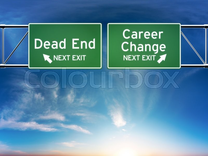 career change or dead end job concept stock photo colourbox dead end job