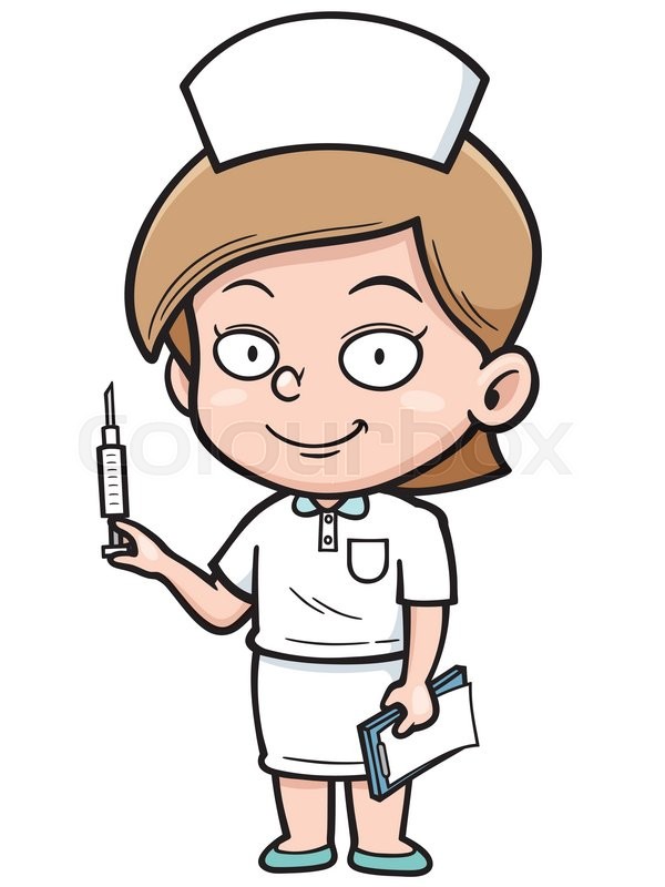 Krankenschwester Miniarsch Cartoon Partnertausch