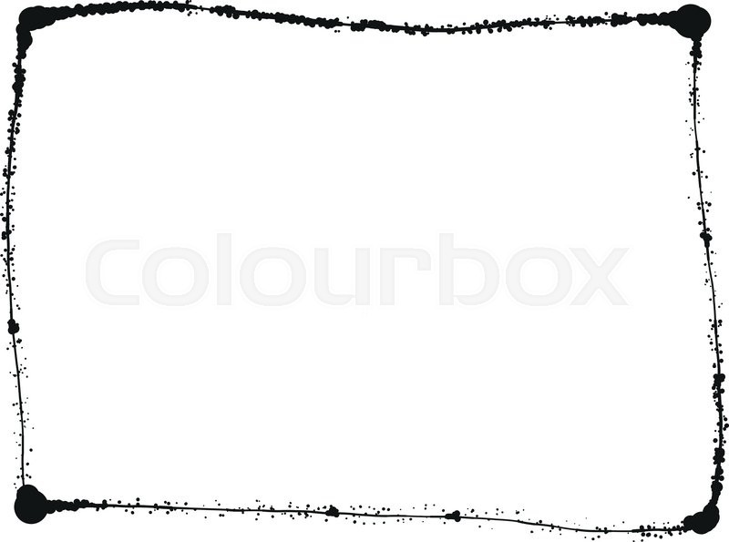 Vector Black grunge frame isolated on | Stock Vector | Colourbox