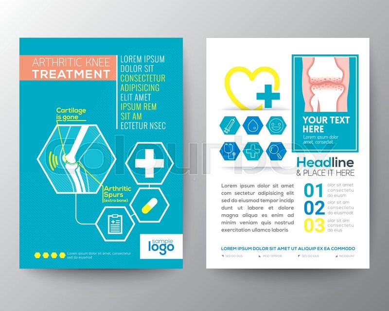 Arthritic Knee Treatment Health Care And Medical Poster Brochure Flyer Design Layout Vector Template In A4 Size Arthritic Knee Treatment Health Care And Medical Poster Brochure Flyer Design Layout Vector Template In A4 Size