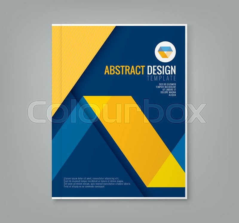 abstract line design background template for business annual report book  cover brochure flyer poster | Stock vector | Colourbox