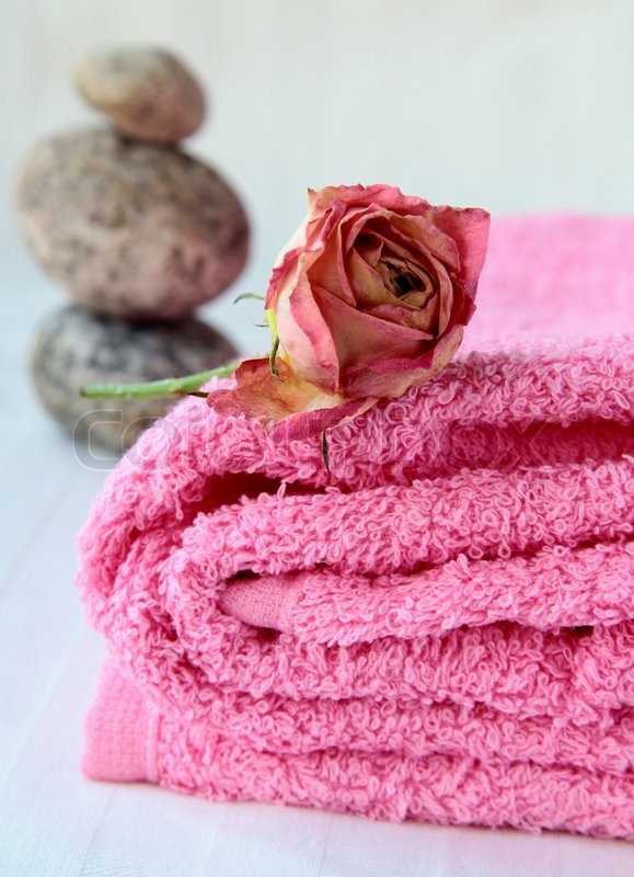 towel spa wallpaper pink towel spa concept stock photo colourbox towel spa wallpaper pink towel spa concept stock photo colourbox