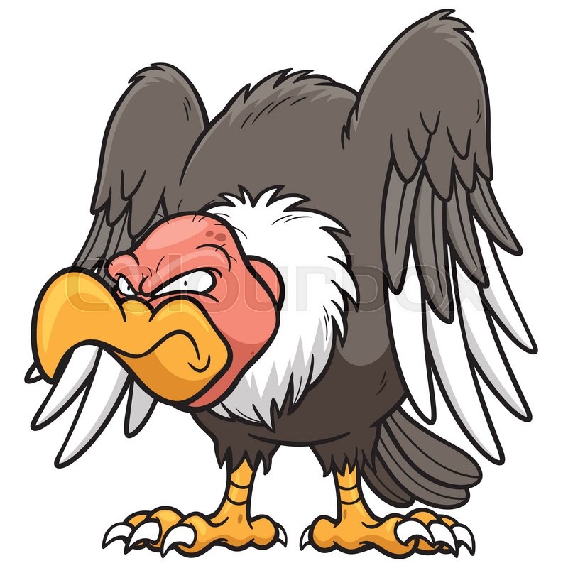Vector illustration of Cartoon Vulture Stock vector Colourbox