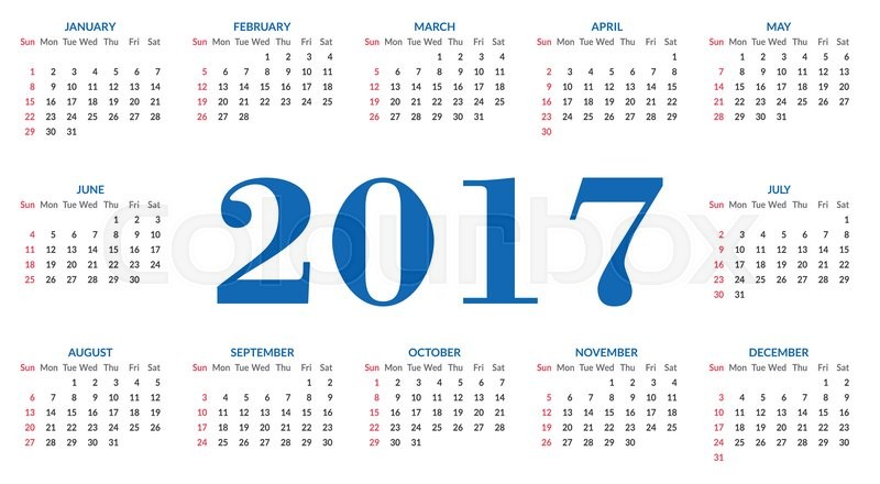 edit calendar 2017