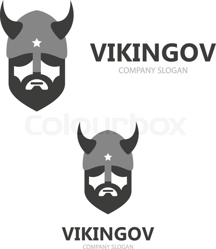 viking head logo vector