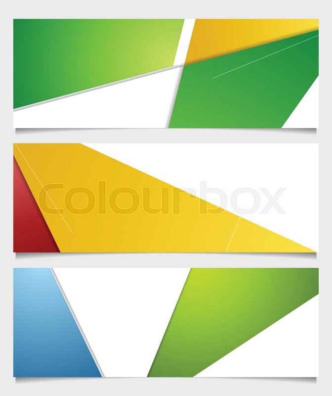 Abstract Corporate Minimal Banners Stock Vector Colourbox