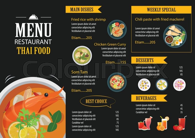 Resultado de imagen para restaurant menu design