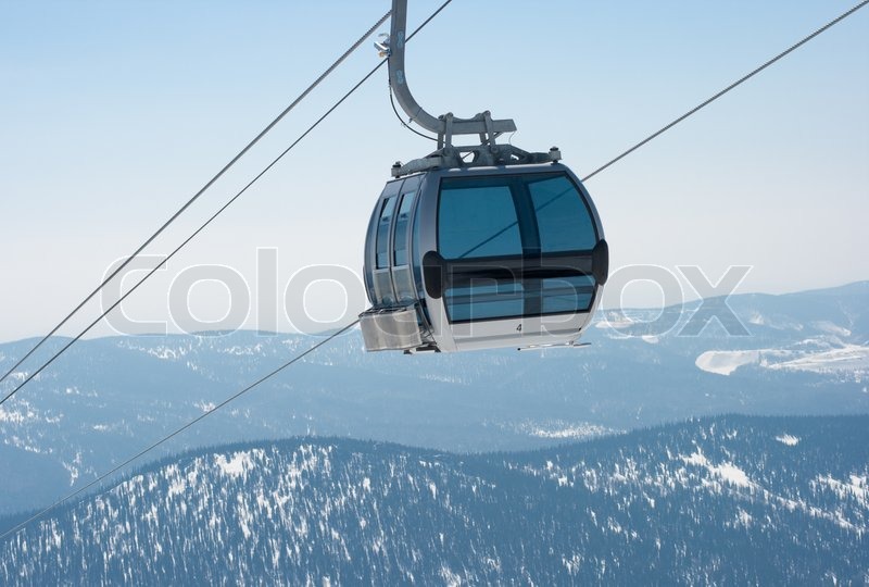 Skilift kabel kabine eller bil | Stock foto | Colourbox