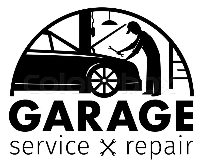 Auto Center Garage Service And Repair Stock Vector Colourbox