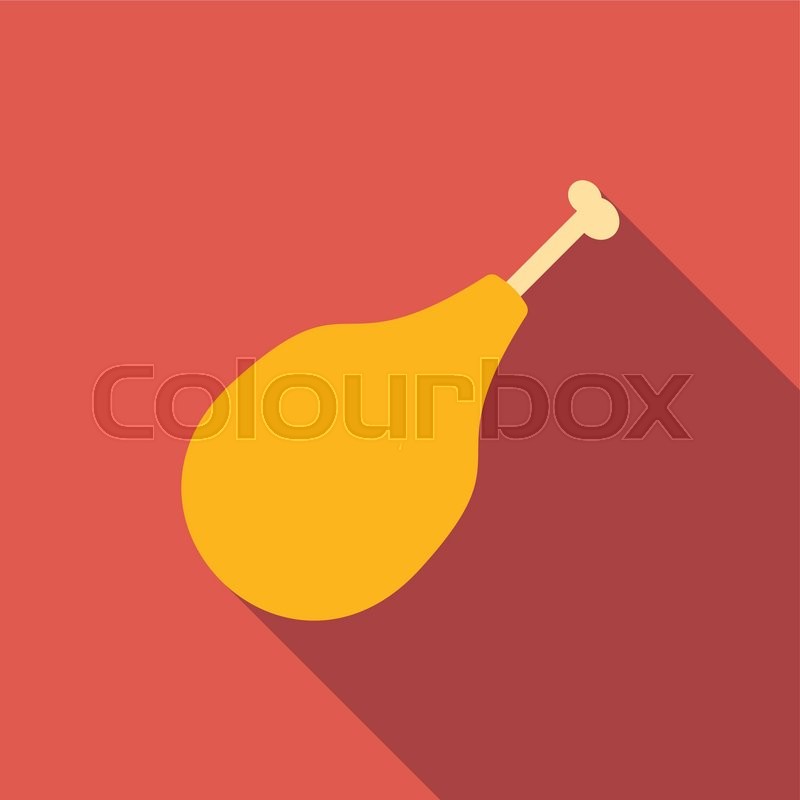 Chicken legs flat icon, colored image | Stock vector | Colourbox