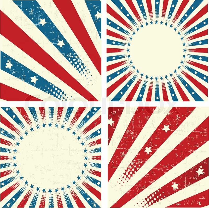 Illustration of set of patriotic ... | Stock vector | Colourbox