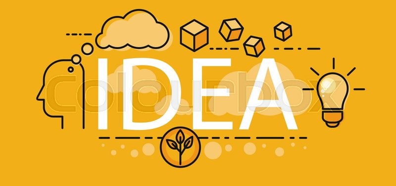 Idea Business Startup Concept Poster Stock Vector Colourbox