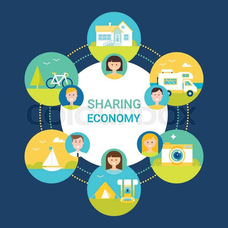 Peer To Peer Car Sharing >> Sharing Economy Vector Illustration. People and Objects Icons. Flat Style | Stock Vector | Colourbox Peer To Peer Car Sharing >> Sharing Economy Vector Illustration. People and Objects Icons. Flat Style | Stock Vector | Colourbox