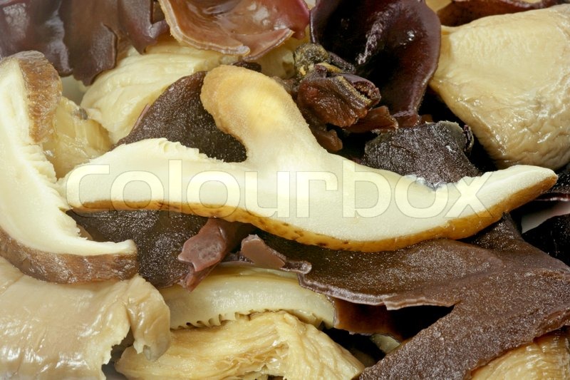 Verschiedene asiatische Pilze in einer ... | Stock Bild | Colourbox