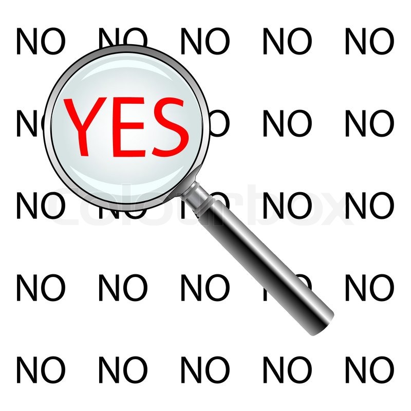 Ja oder nein Konzept , abstrakte StockVektor Colourbox