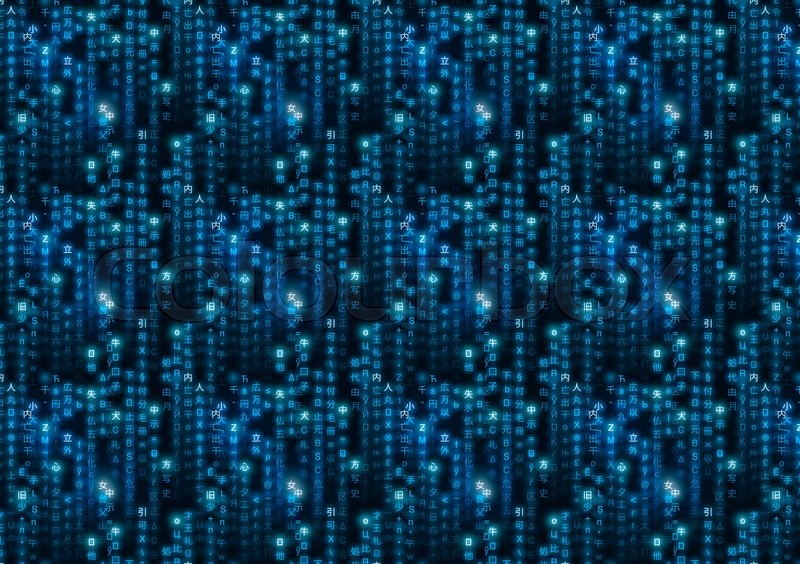 blue matrix symbols digital binary stock photo best stock symbols