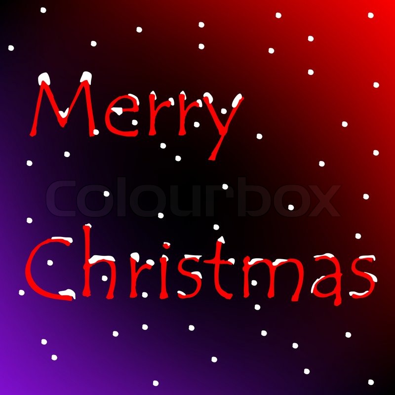 Schnee merry christmas , | Stock-Vektor | Colourbox