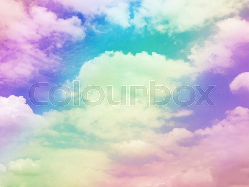 Colorful cloud sky abstract background, ...