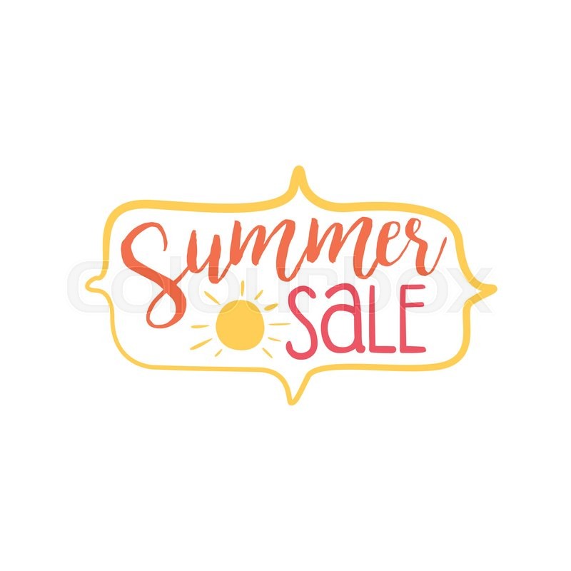 Summer Discount Colorful Ad Beach Holiday Promotion Banner Cool Calligraphic Hand Drawn Vector Advertisement For Travel Agency Summer Discount Colorful Ad Beach Holiday Promotion Banner Cool Calligraphic Hand Drawn Vector Advertisement For Travel Agency