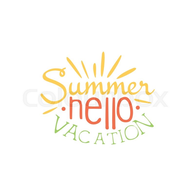 Touristic Agency Colorful Ad Summer Beach Holiday Promotion Banner Cool Calligraphic Hand Drawn Vector Advertisement For Travel Touristic Agency Colorful Ad Summer Beach Holiday Promotion Banner Cool Calligraphic Hand Drawn Vector Advertisement For Travel